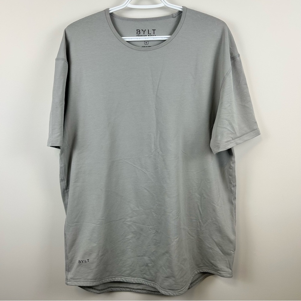 BYLT Basic Tee Shirt Gray XL Stretch Lux Premium short sleeve
